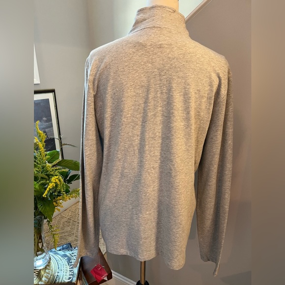 STYLE & Co. SPORT Lightweight Jacket Textured Lite Grey Pockets White Trim - Picture 7 of 12